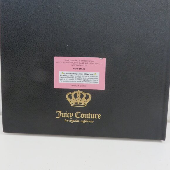(#121) Juicy Couture Hardcover Black and Lavender Sketchbook - Picture 4 of 4